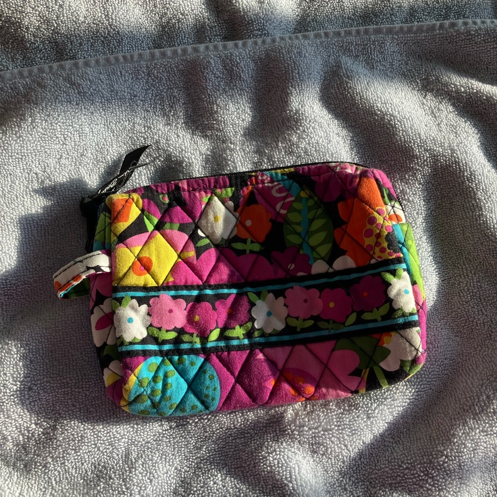 Vera Bradley Multicolor Floral Quilted Cosmetic Bag